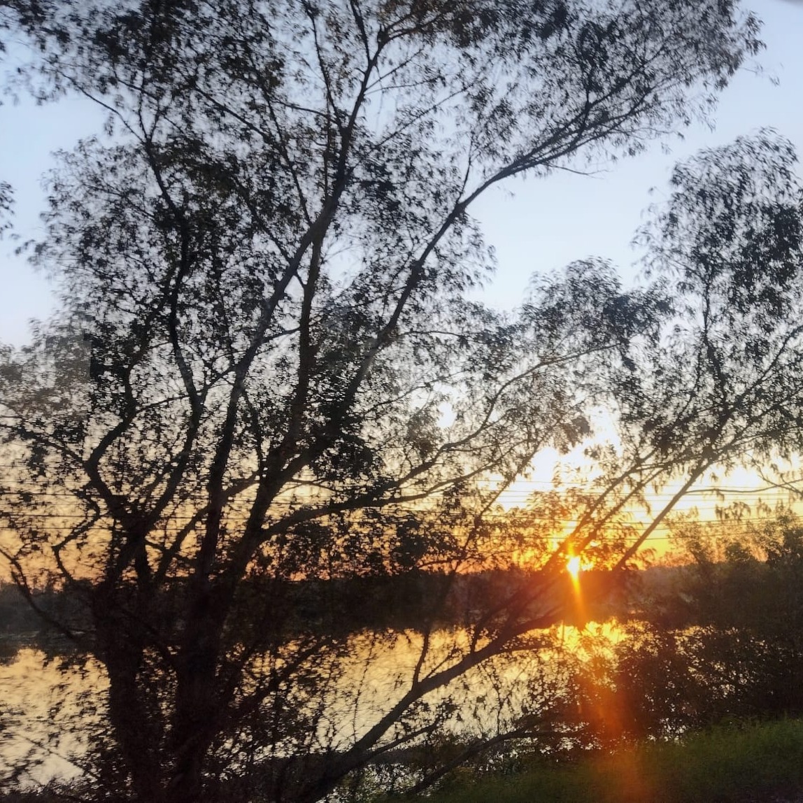 Mente tranquila e o pôr do sol na RS 118